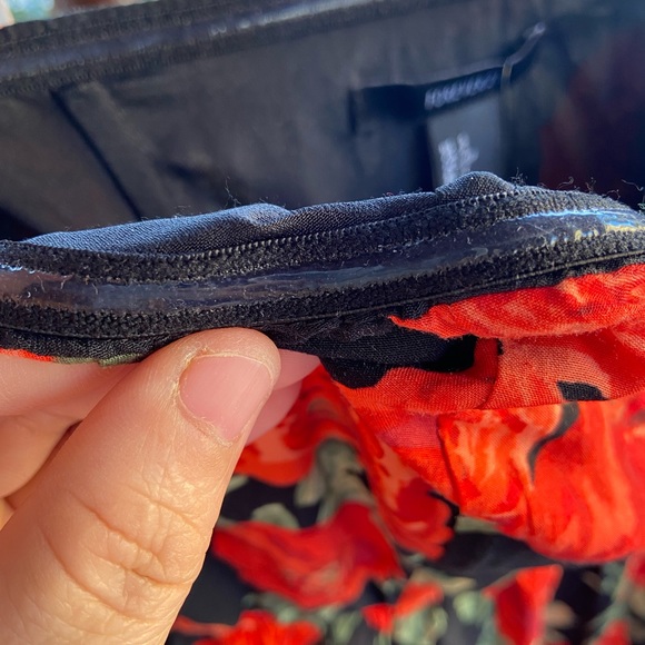 FOREVER 21 Floral Strapless Dress. Size- S - Picture 11 of 12